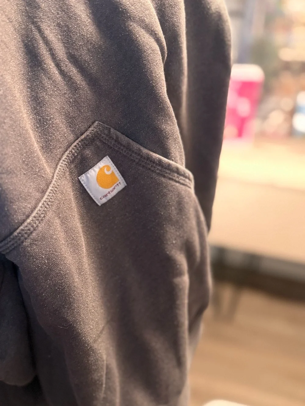 Carhartt Black Logo Pullover Hoodie